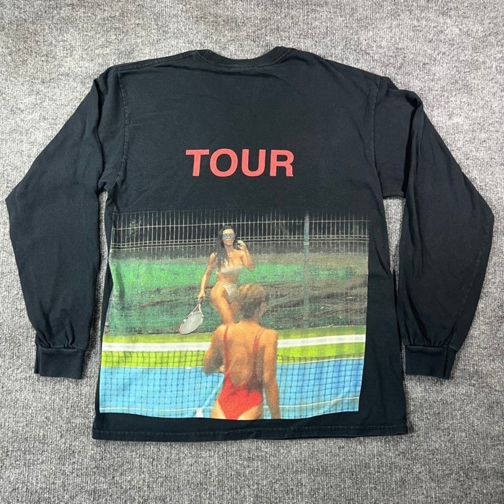 Kanye West Saint Pablo Tour Kim Kardashian Long Sleeve Tee M Black Streetwear